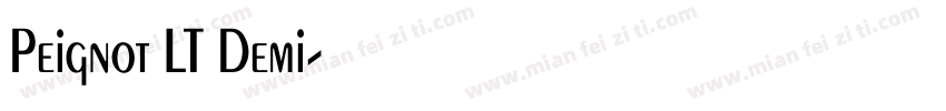 Peignot LT Demi字体转换
